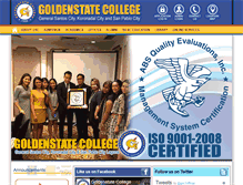 Tablet Screenshot of goldenstate.edu.ph